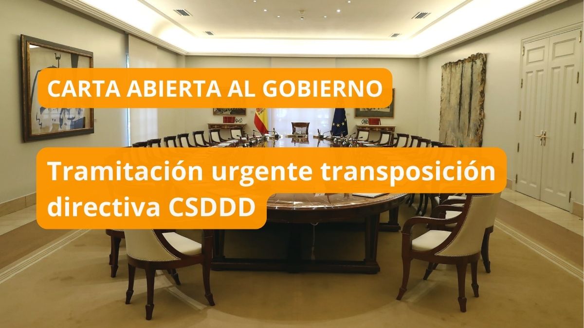 carta abierta transposición directiva CSDDD